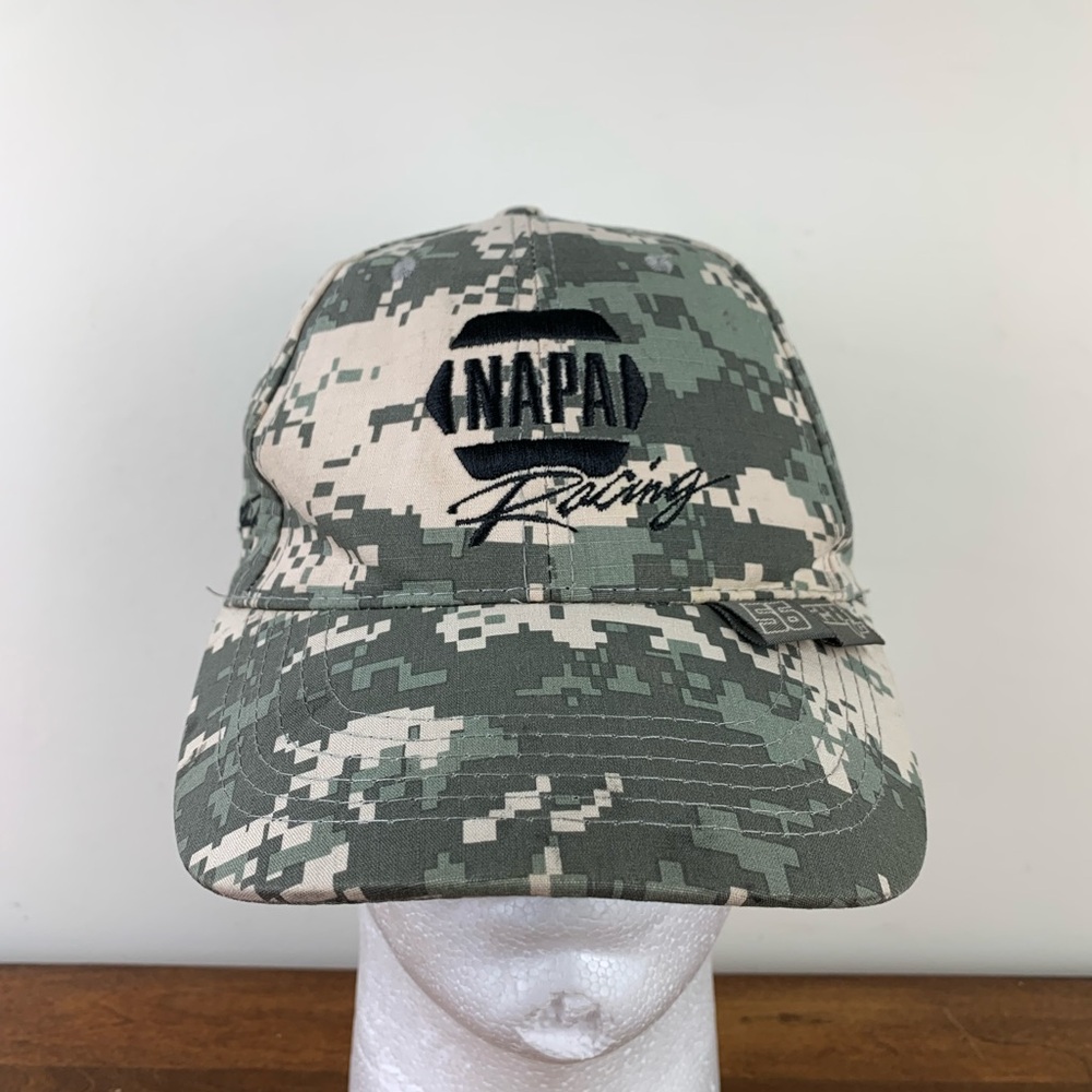 Intrepid Fallen Heroes Fund #56 NAPA Digital Camo Racing Baseball Hat Cap Used